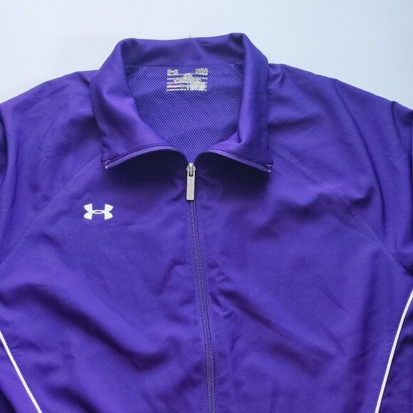 Under Armour track / training jacket purple women's size L loose style - Picture 2 of 5